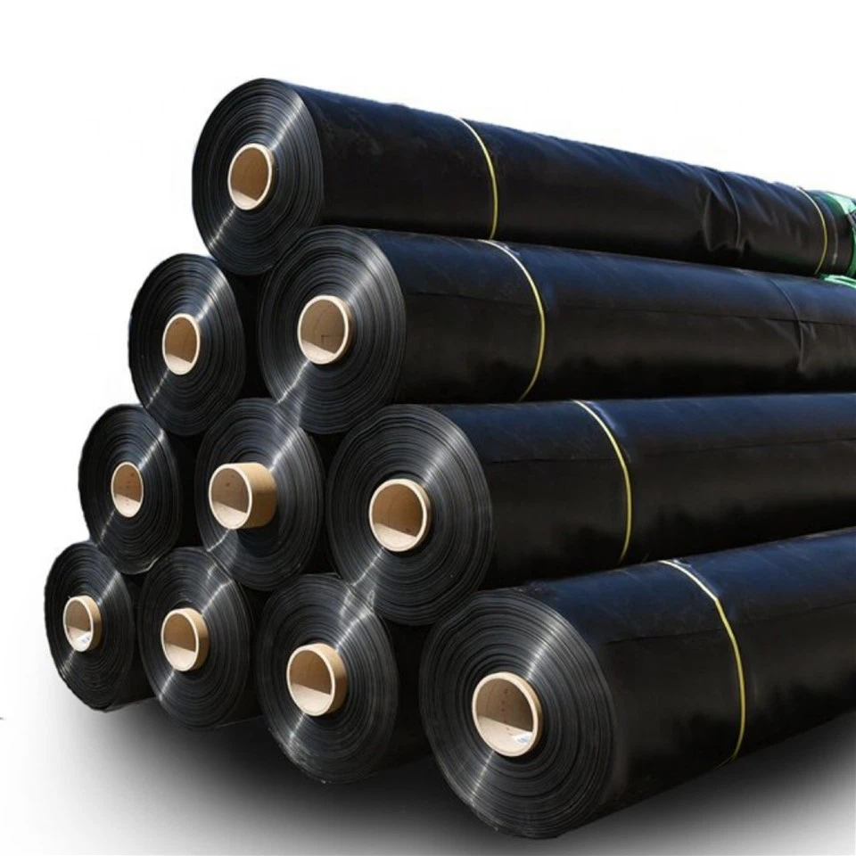 Geomembrana HDPE para vertederos, granjas de pescado, minería y depósitos: disponibles en 0. 5 mm, 1 mm, 1.5 mm, 2 mm espesores de espesores